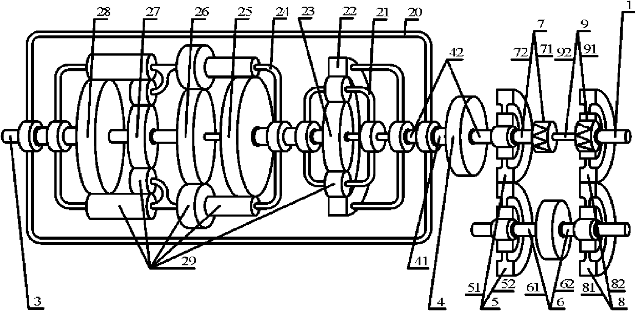 Composite axial-flow hydrotransmitter