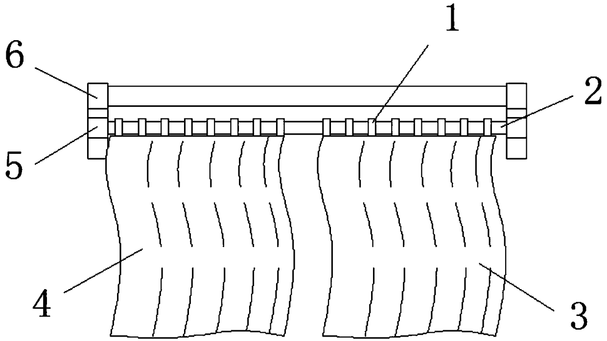 Dustproof and intelligent smart home curtain