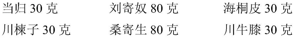 Traditional Chinese medicine composition for treating sciatica and preparation method thereof