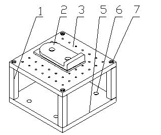 Counter-pull type working platen device for milling machine