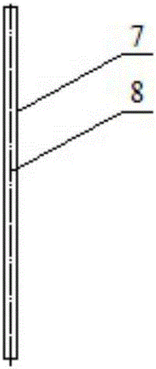 Connecting structure for vertically fixing probe rod and probe rod fixing method