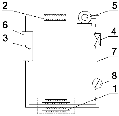 Magnetic treatment and vulcanization process cooperative processing device and method for heavy-metal-containing wastewater