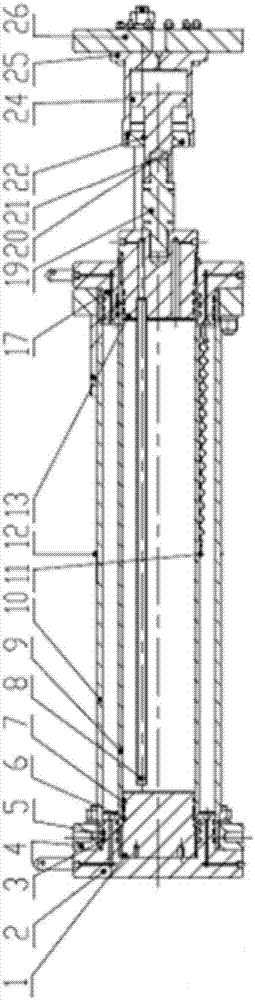 Simulation test device and simulation test method for cement sheath micro annulus space