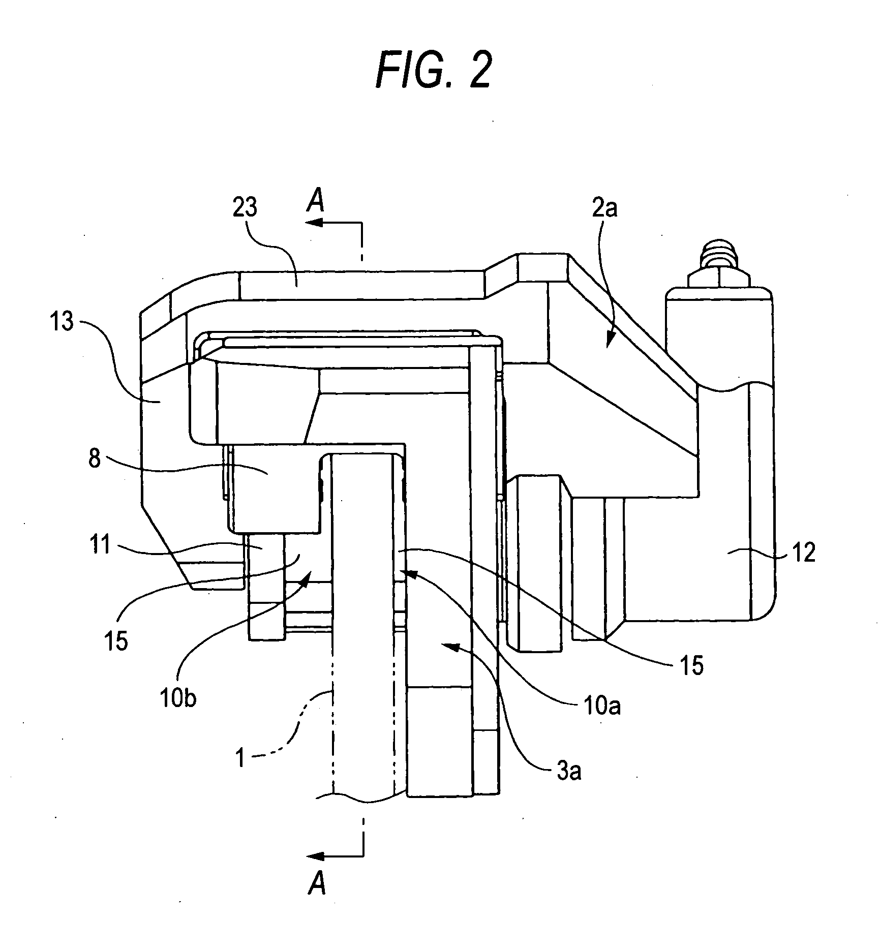 Floating caliper disc brake