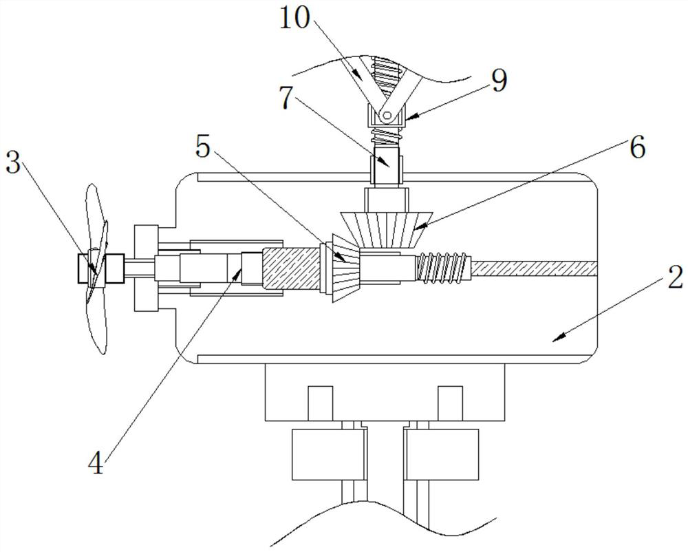 Device for self-adaptively adjusting angle of solar cell panel according to wind power