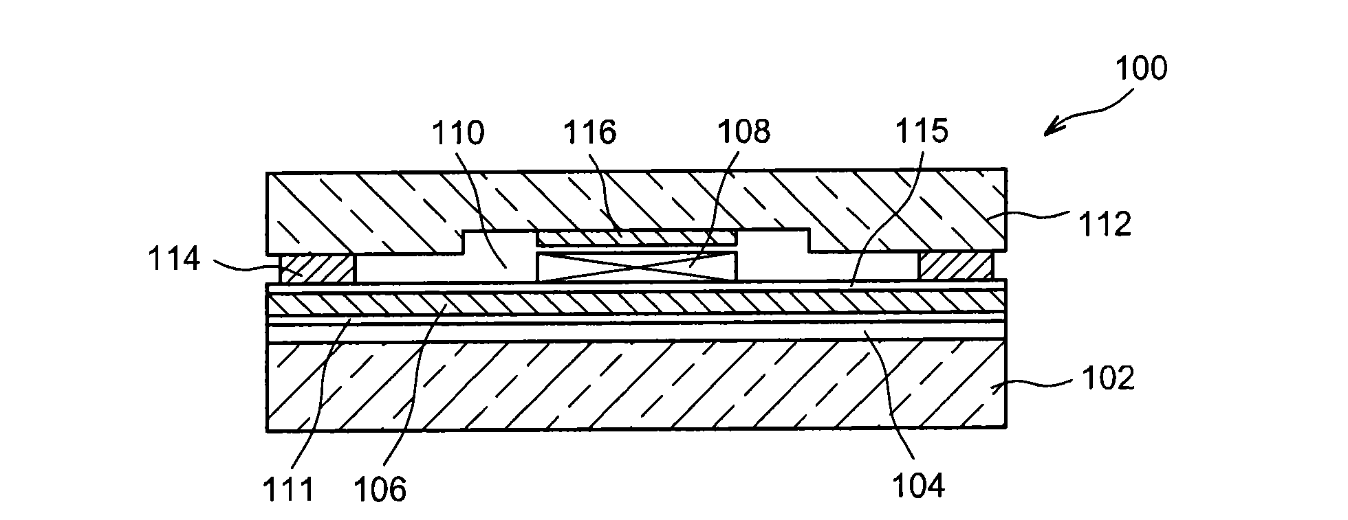 Structure for hermetic encapsulation of a device and an electronic component