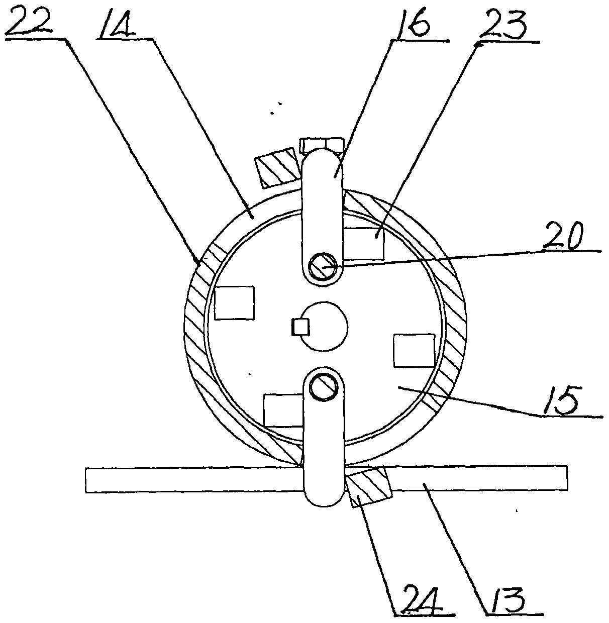 Agricultural water pipe take-up and pay-off machine