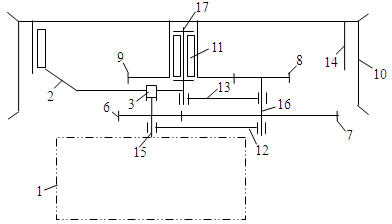 Speed-reducing type wheel electric drive system of electric vehicle