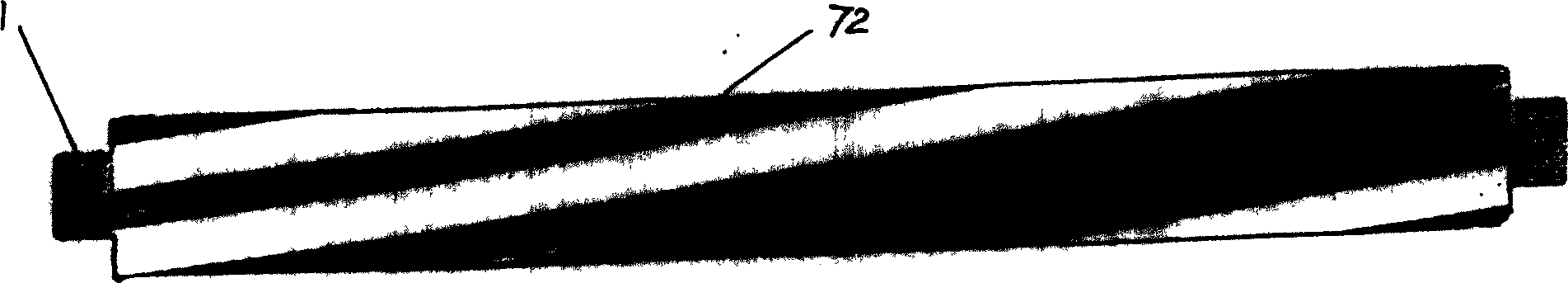 Coloured electroluminescent wire, production method and production equipment thereof