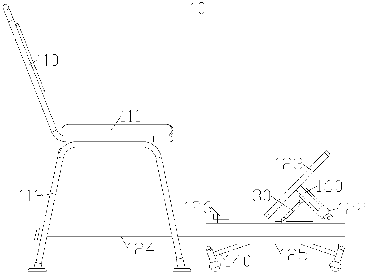 Force measuring seat for leg muscles