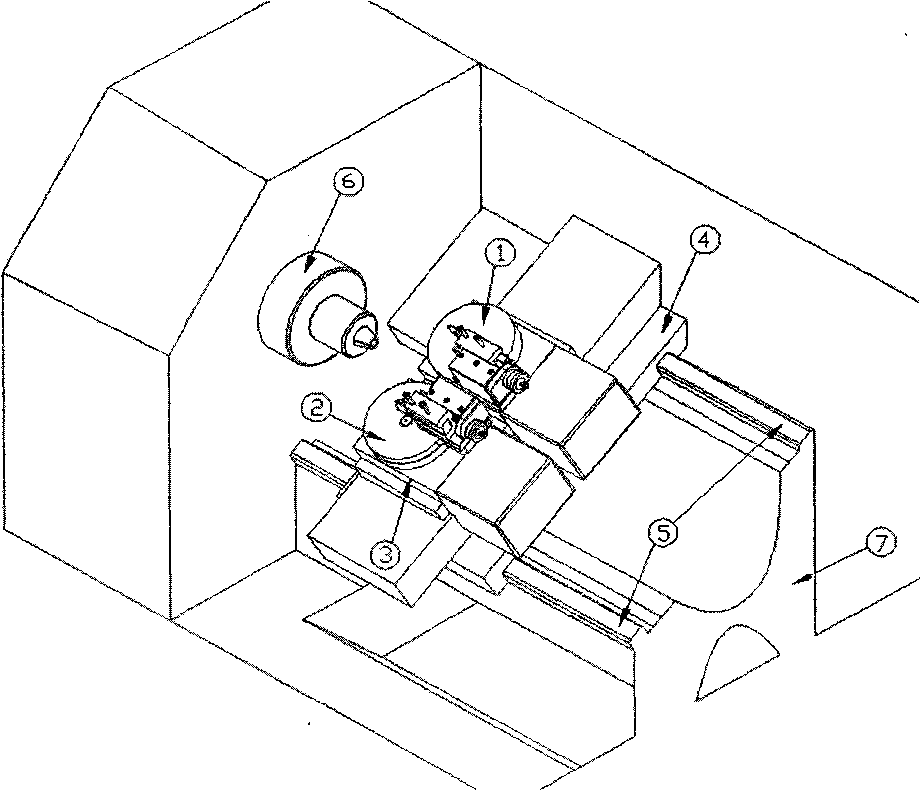 Spherical (spherical surface) mirror surface rolling lathe