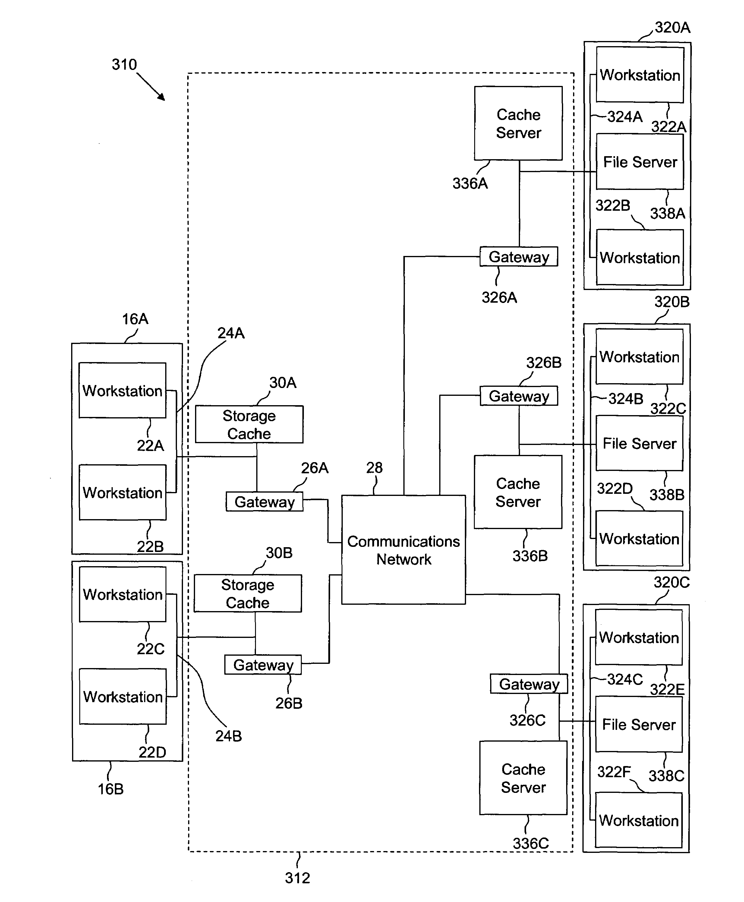 Method and system for use of storage caching with a distributed file system