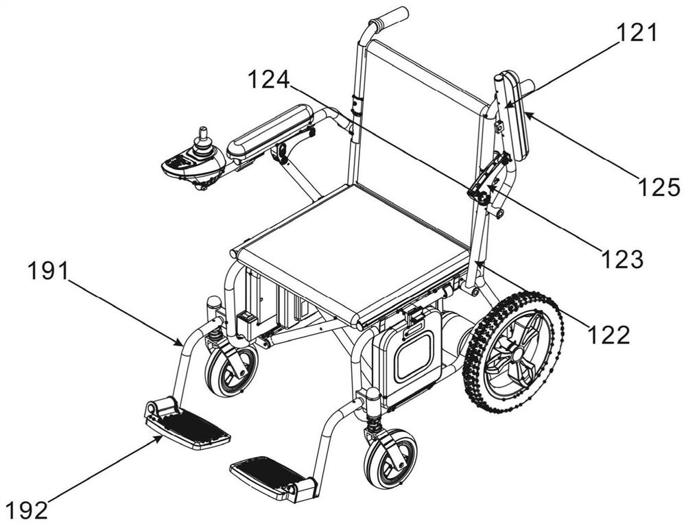 Foldable electric wheelchair