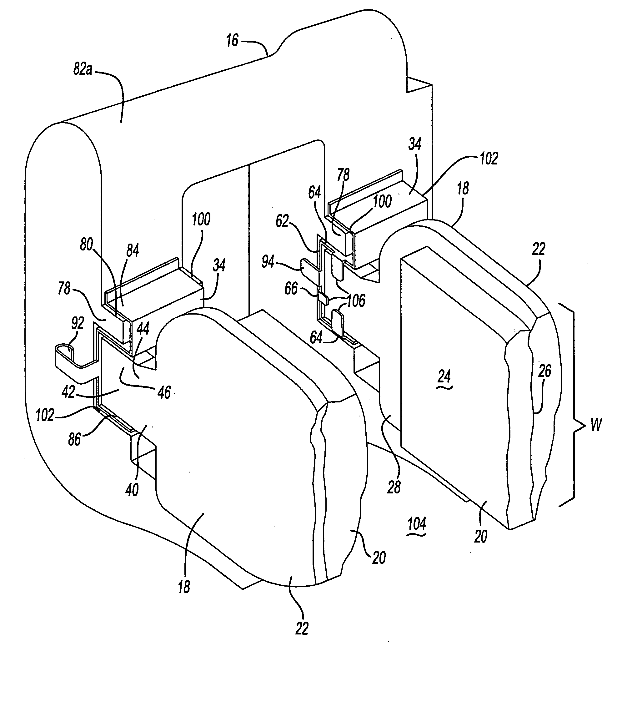 Pad retaining clips