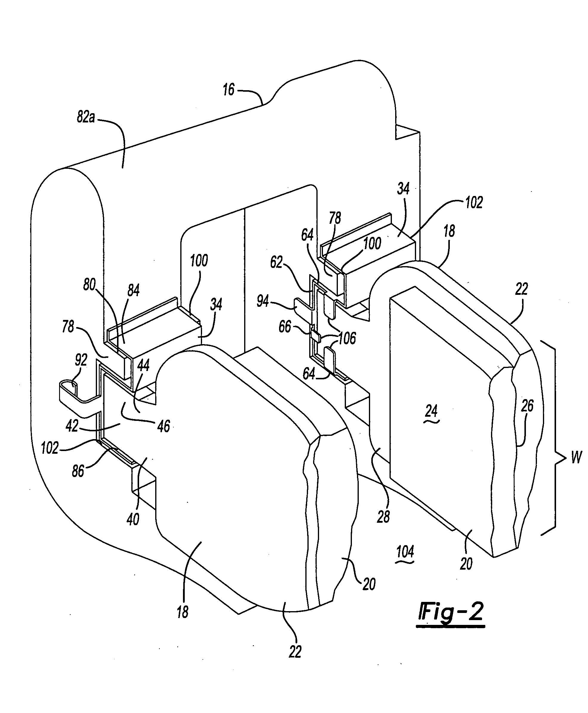 Pad retaining clips