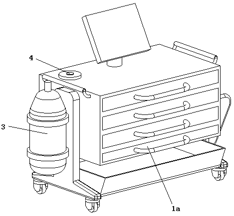 Wireless movable nursing vehicle with storage function