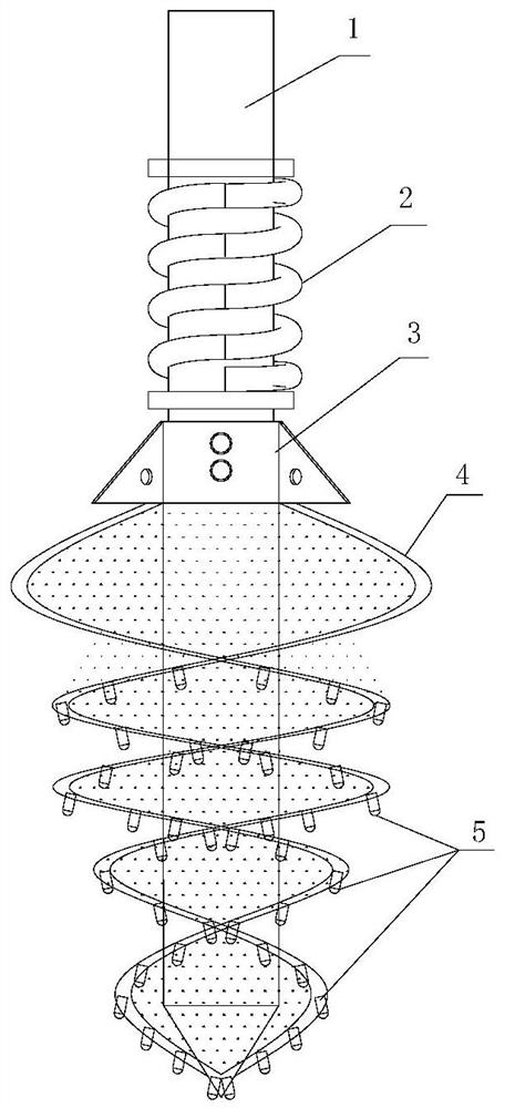 Rotary excavating and drilling construction method relating to deep concrete blocks and gravel layer and special rotary excavating and drilling equipment