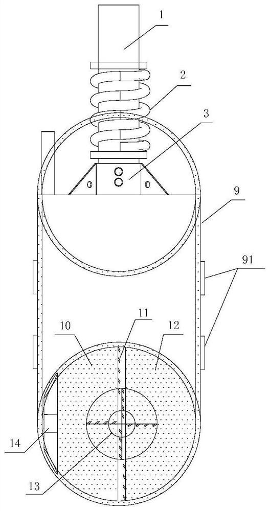 Rotary excavating and drilling construction method relating to deep concrete blocks and gravel layer and special rotary excavating and drilling equipment