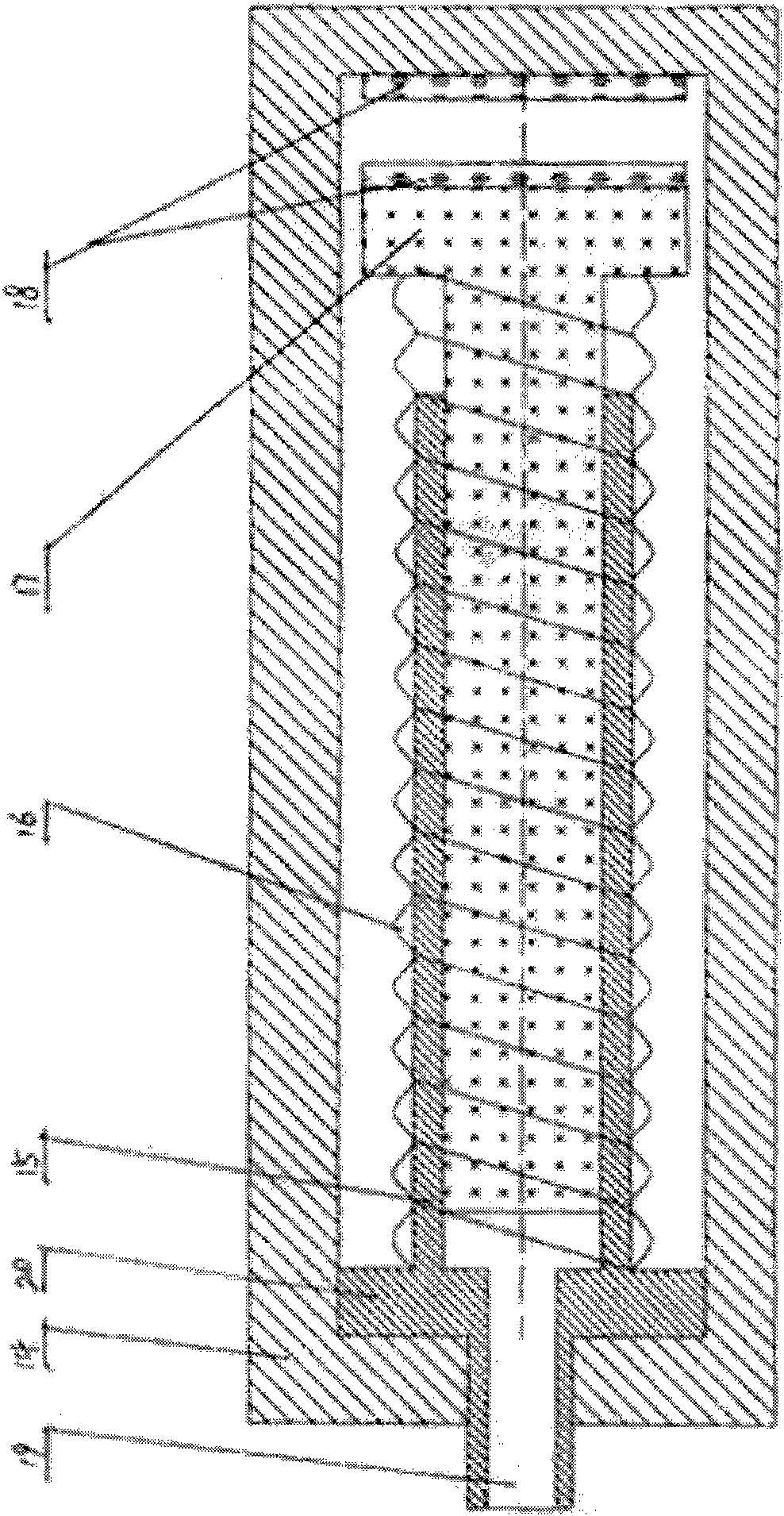 A vertical parting molding machine system