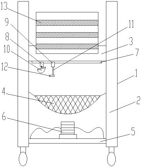 Scaffold with rest space