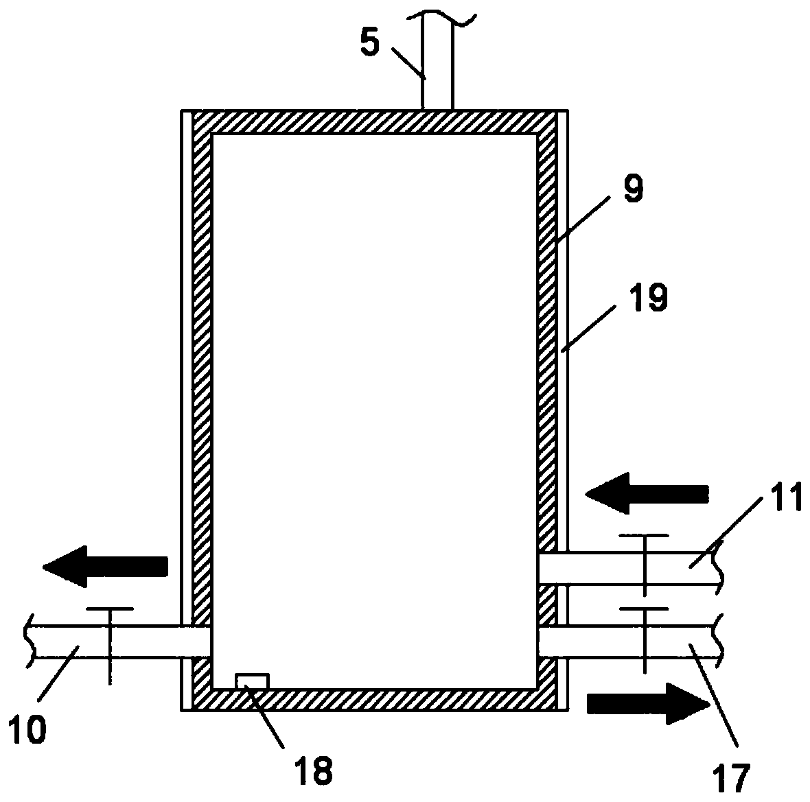 High-temperature steam afterheat recycling device based on lead paste smelting