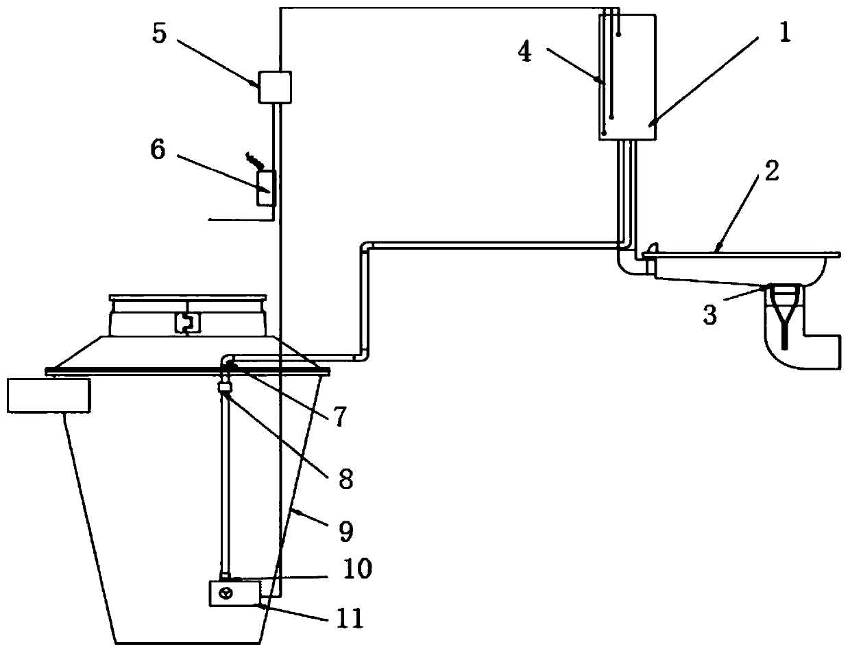 High-cold anti-freezing toilet flushing system