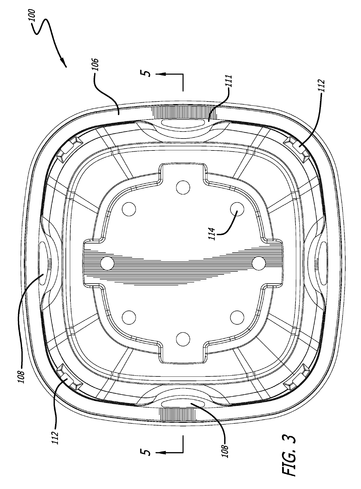 Ventilated container for produce