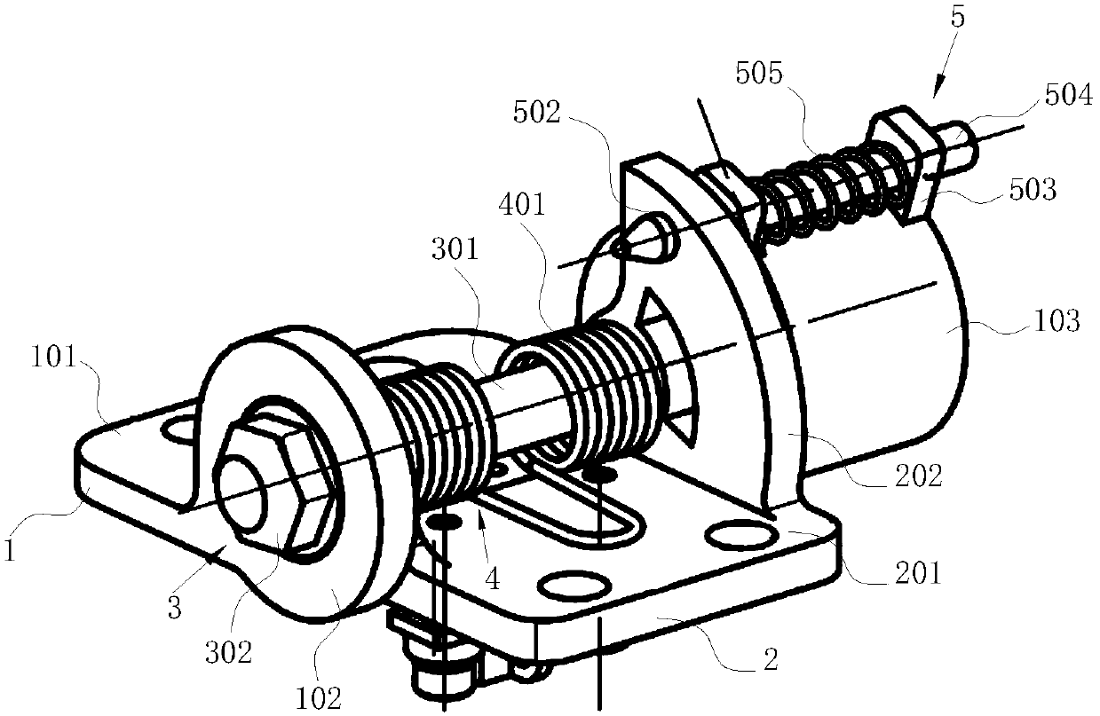 Micro-satellite solar wing spreading and locking device