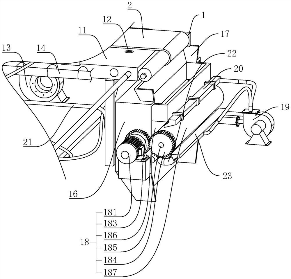 A crushing and cooling device for calcium oxide