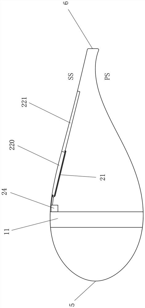 Blade, wind turbine and method of operation