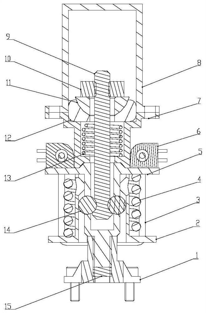 Thermally-induced fusing steel ball lock pressing and releasing mechanism