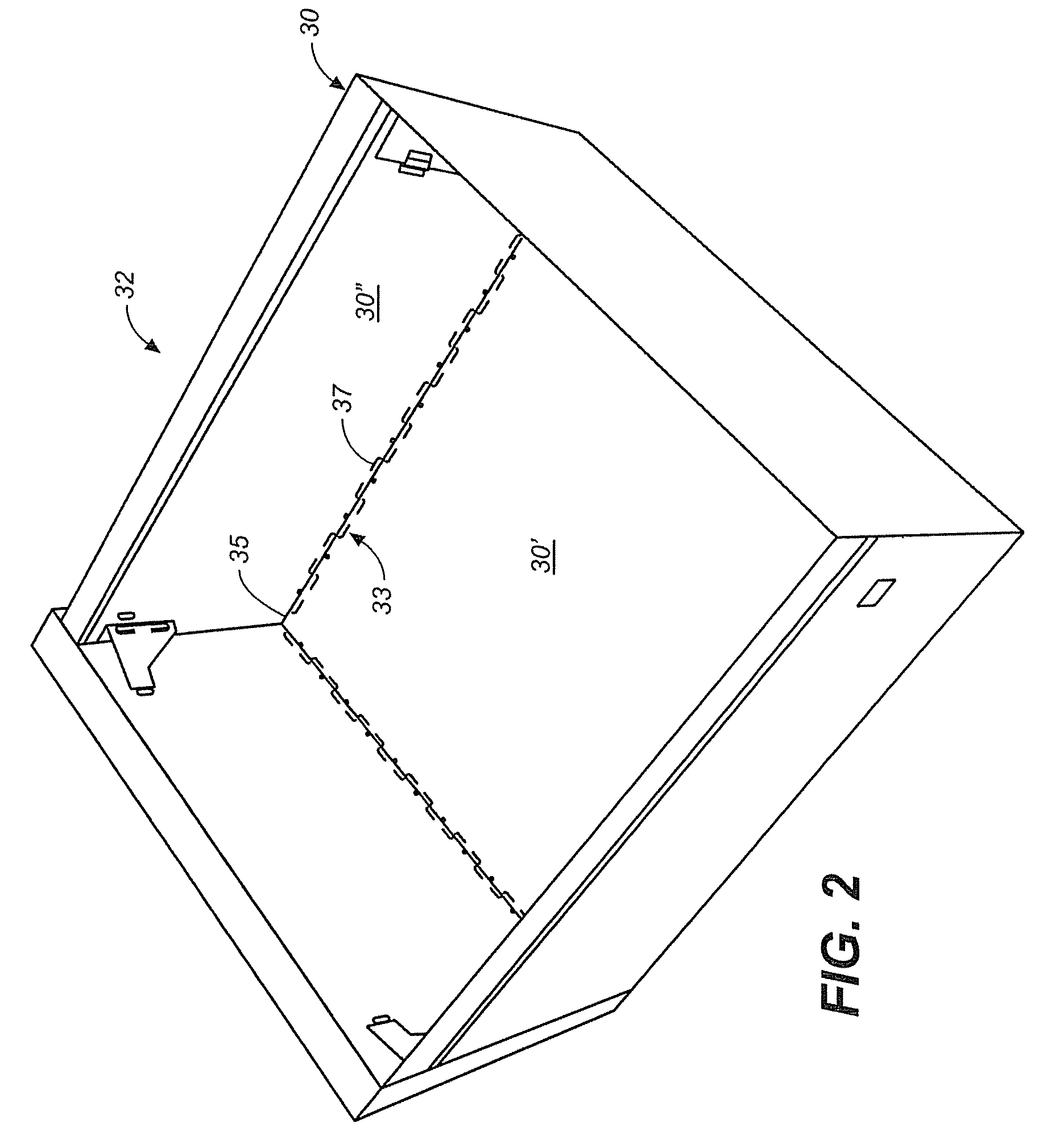 Method of forming two-dimensional sheet material into three-dimensional structure