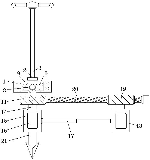 I-shaped steel rail calibrating and aligning device for railway construction