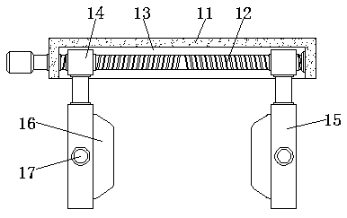 I-shaped steel rail calibrating and aligning device for railway construction