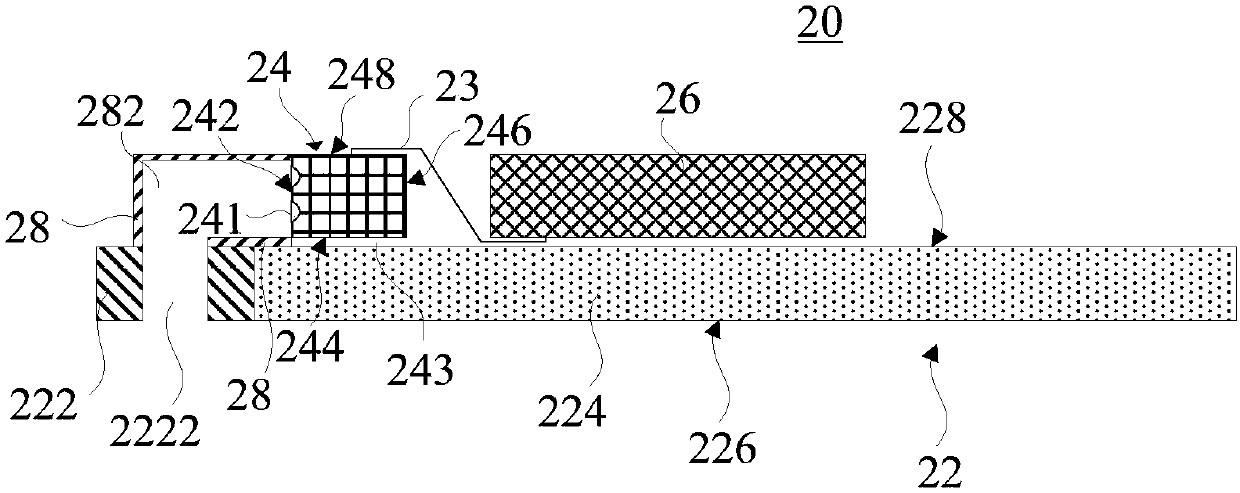 Display screen component and terminal