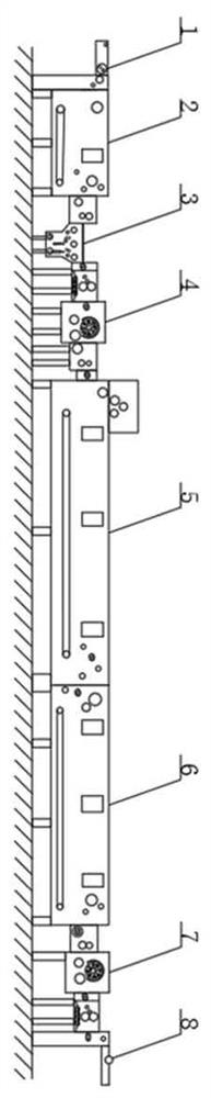 Knitting open-width continuous ultrasonic scouring system and method