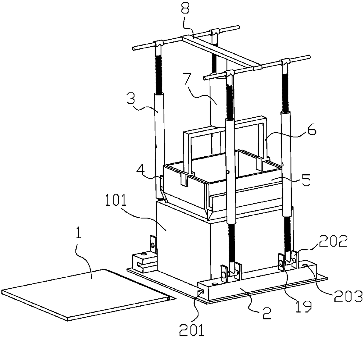 Apparatus and method for soil preparation and direct shear test for on-site soil direct shear test