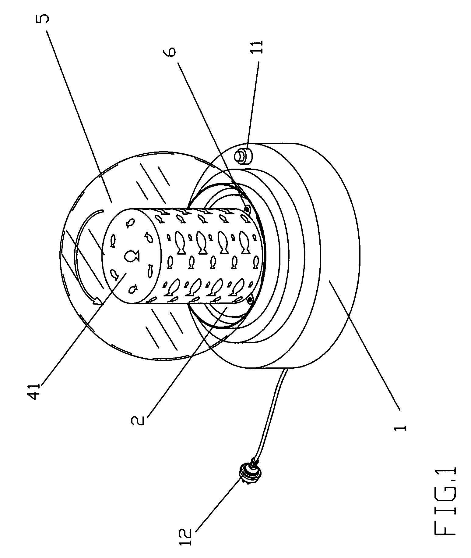 Lamp having rotatable patterns