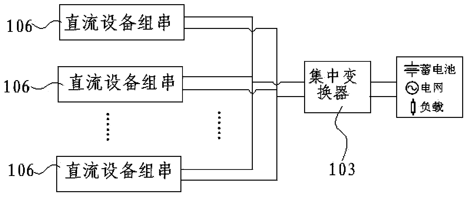 New energy power generation system and distributed mixing maximum power tracking method