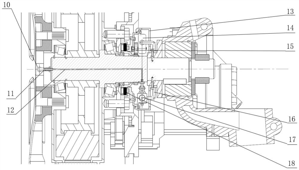 Outer rotor hub motor driven automobile tire online self-inflating and deflating system