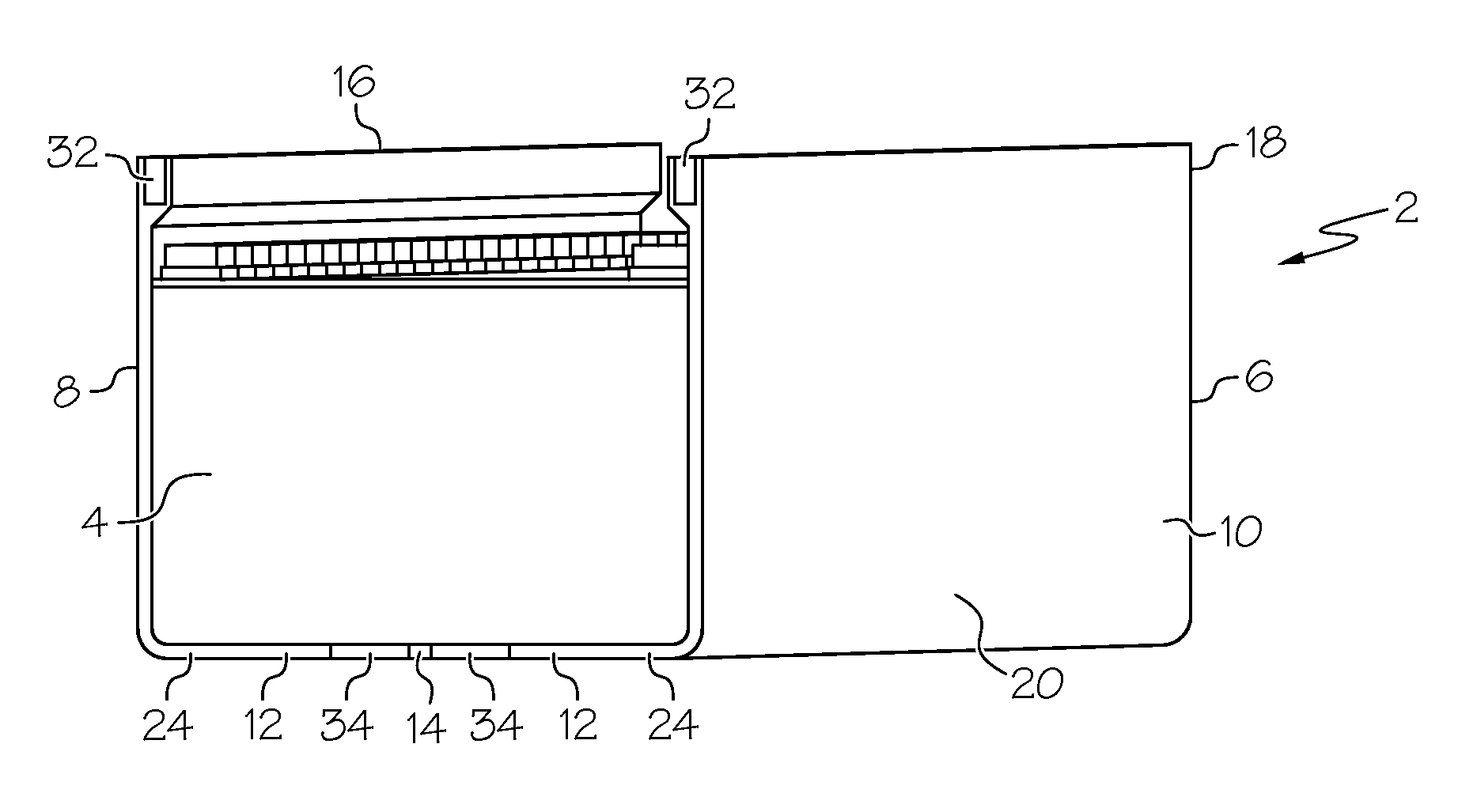 Liquid-cooled battery module