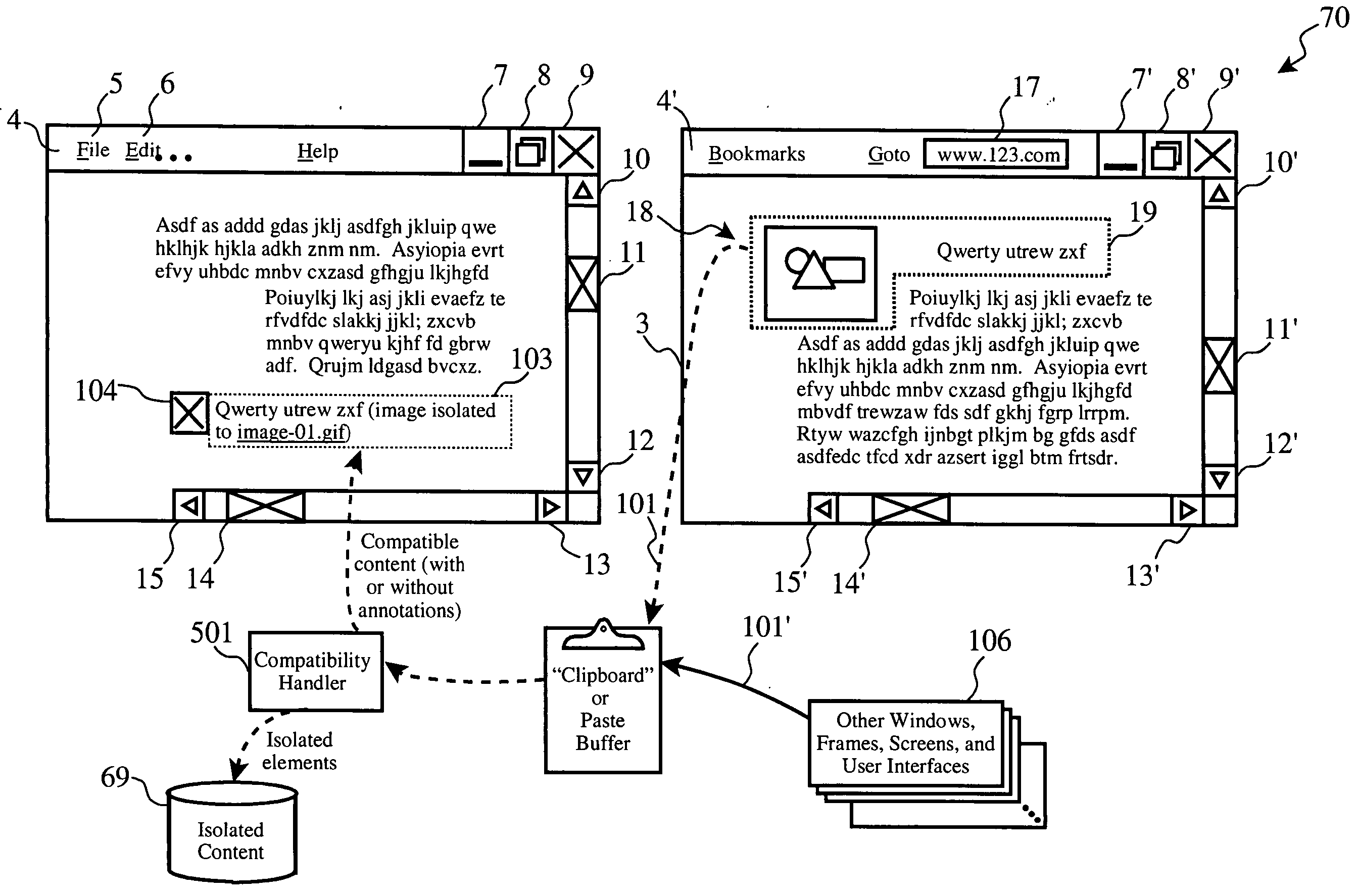 System and method for automatic information compatibility detection and pasting intervention