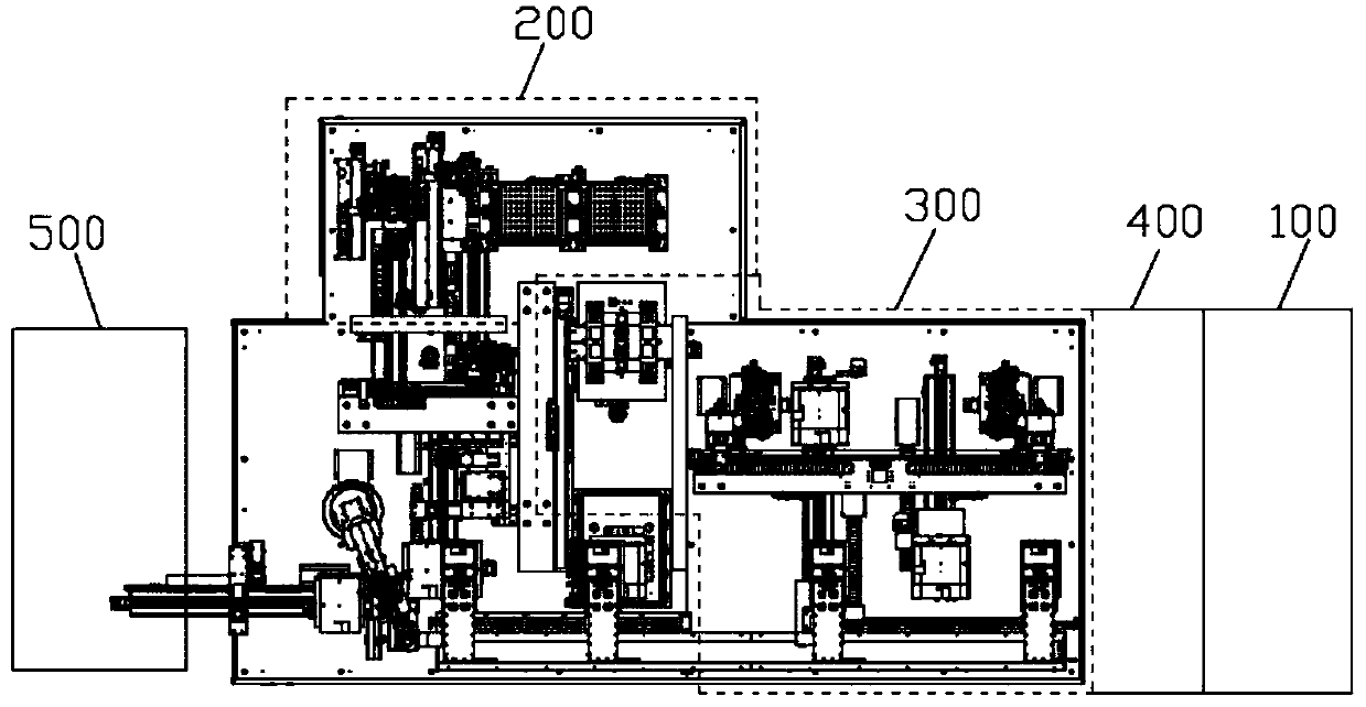 Screen beneath camera attaching and assembling equipment