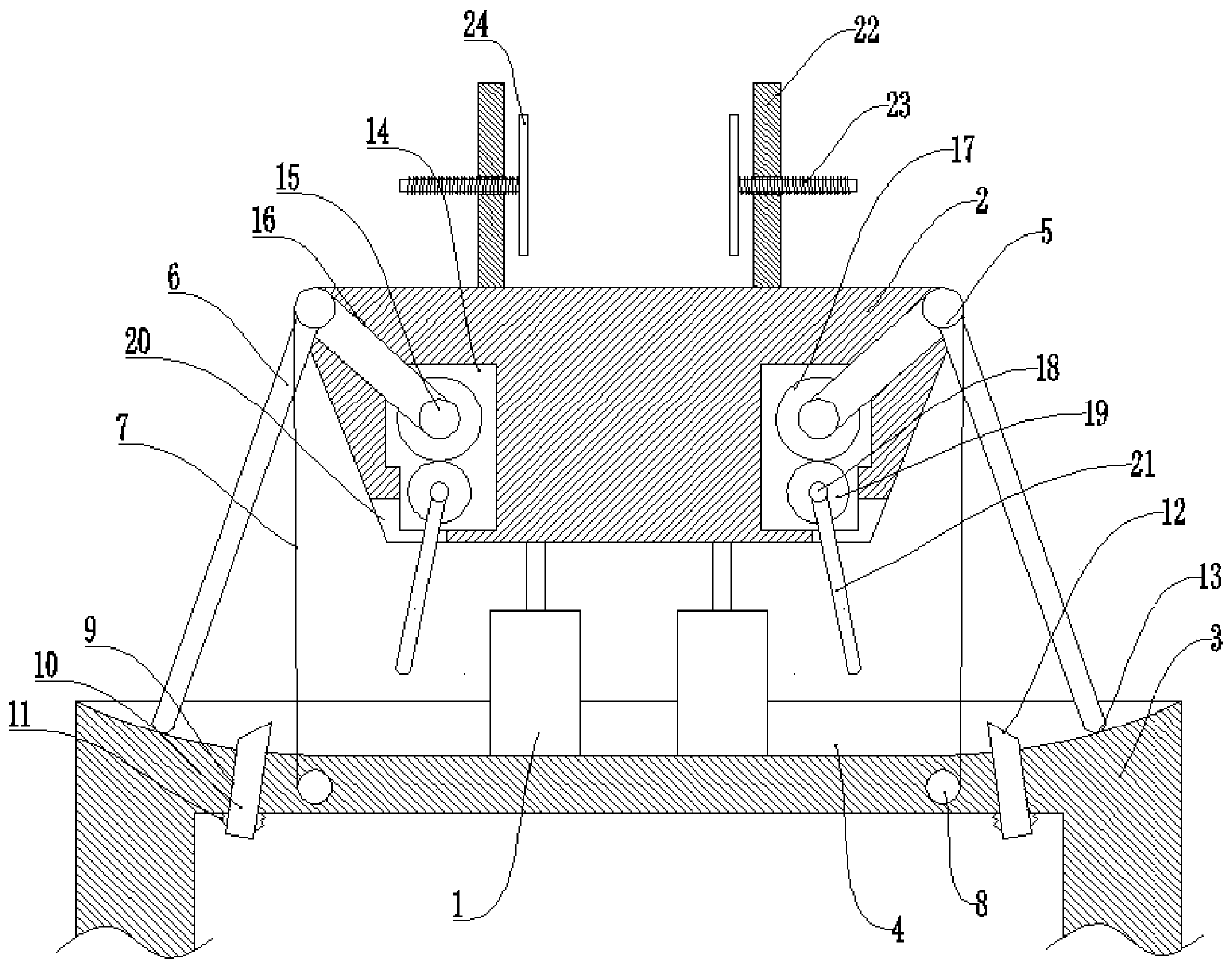 Lifting platform used for truck loading