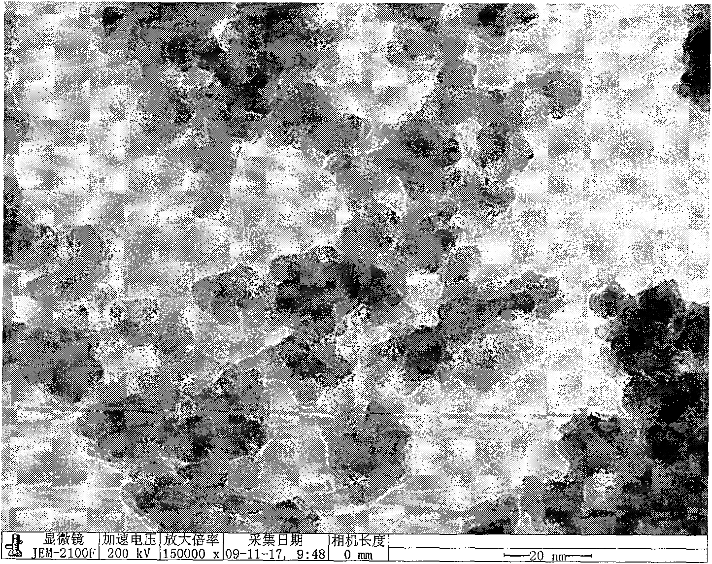 Method for preparing Cd1-xCoxS dilute magnetic semiconductor nanoparticles by gas-liquid surface reaction