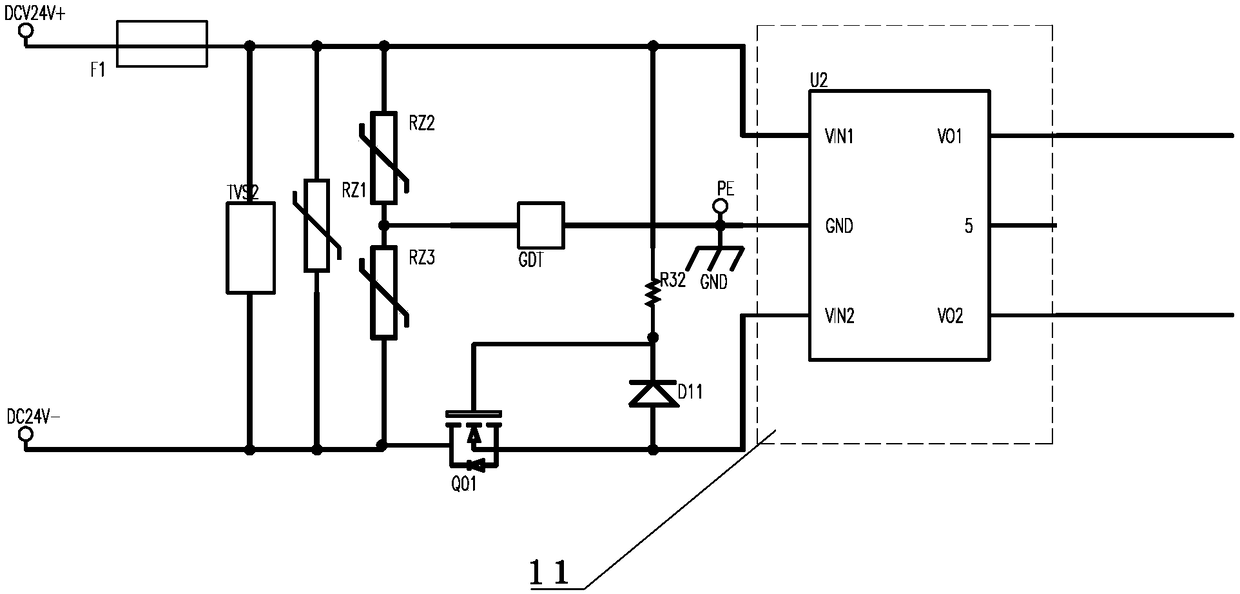 Rail transit LED lighting system drive power supply