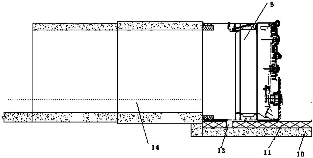 Large-section U-shaped earth pressure balance shield tunnel construction method based on U-shaped shield tunneling machine