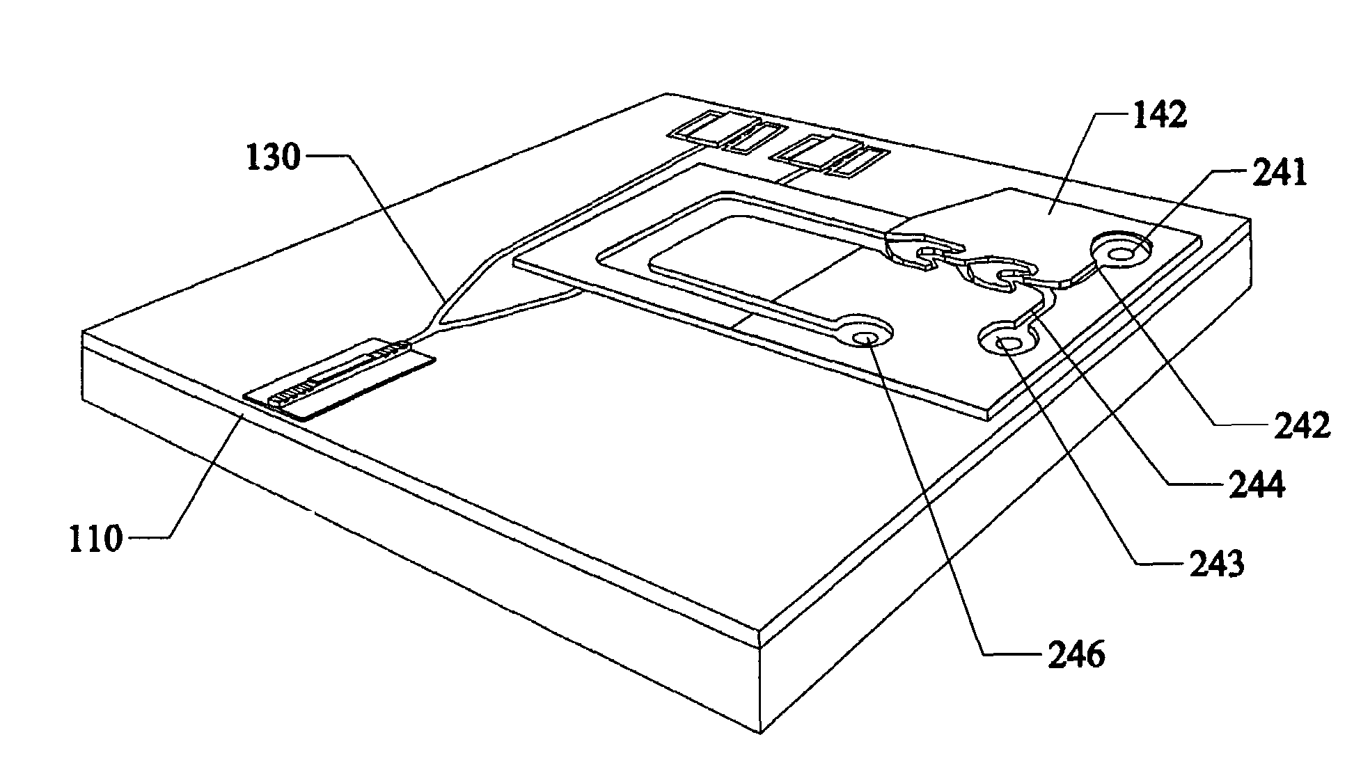 Micro integrated planar optical waveguide type SPR sensor