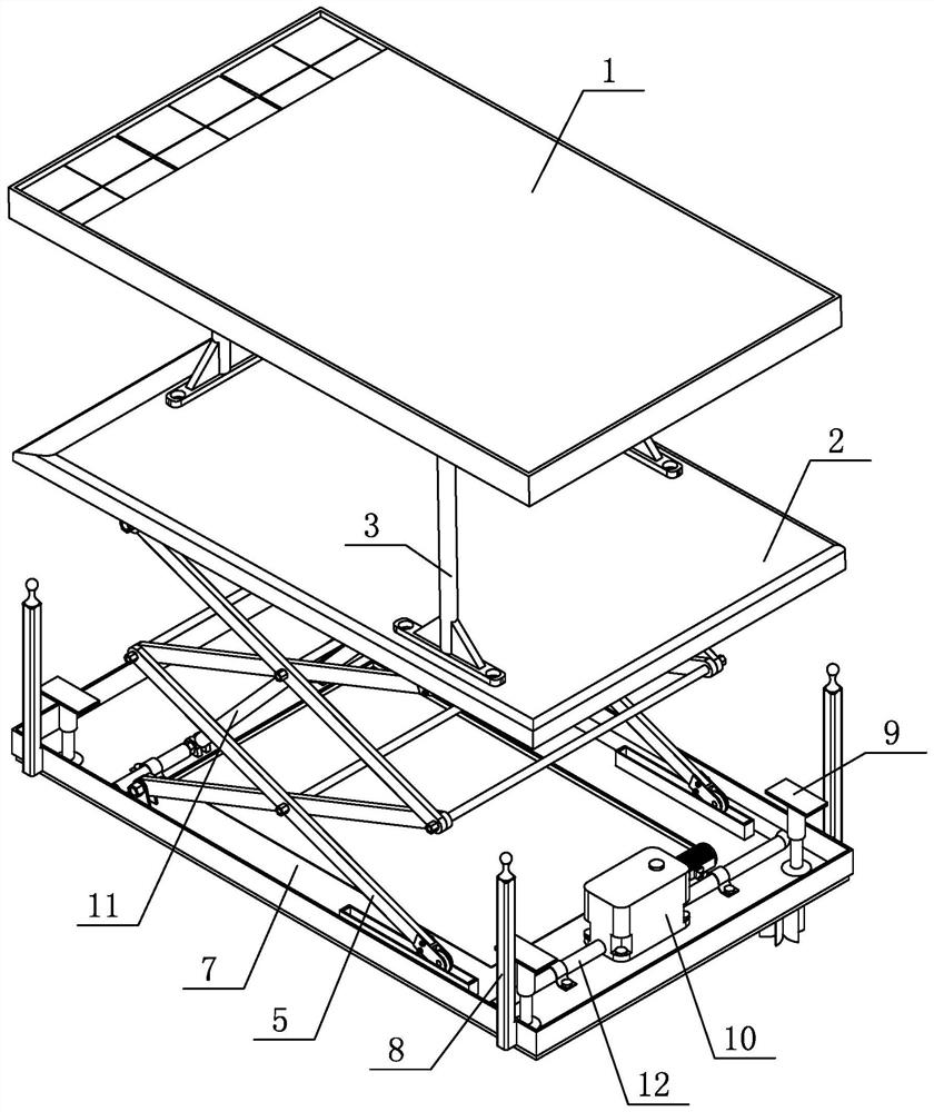 Intelligent pit type lateral parking space