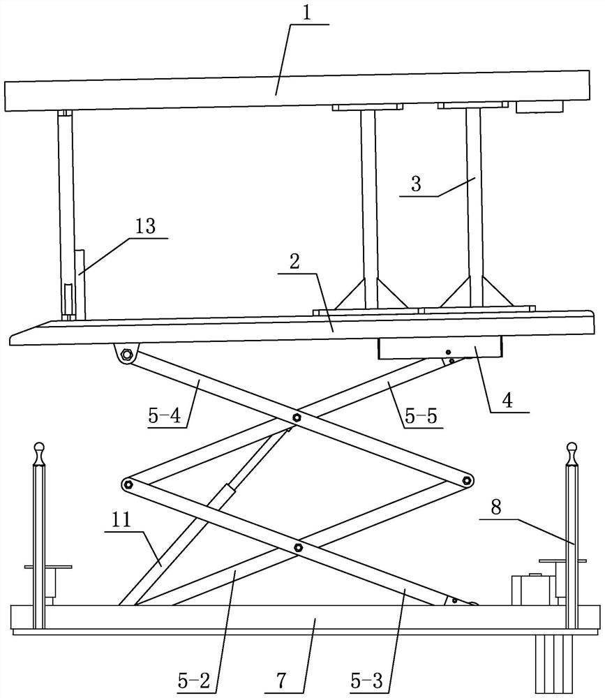 Intelligent pit type lateral parking space